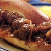 Meatball and Gravy Sandwiches