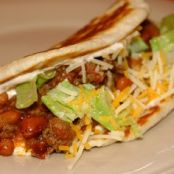Flatbread Tacos w/ Spicy Ranch Sour Cream