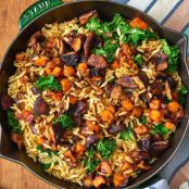 Orzo with Caramelized Fall Vegetables