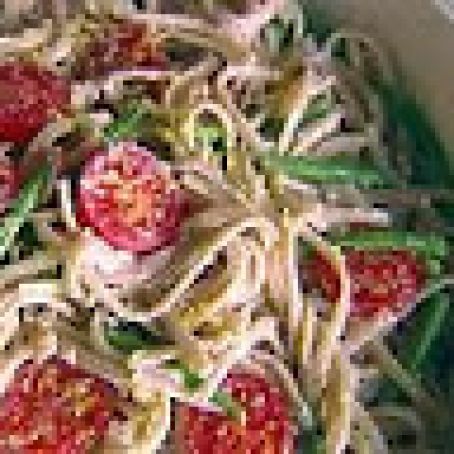 Whole-Wheat Linguine with Green Beans, Ricotta, and Lemon