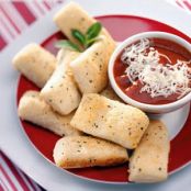Italian Breadsticks with dipping sauce