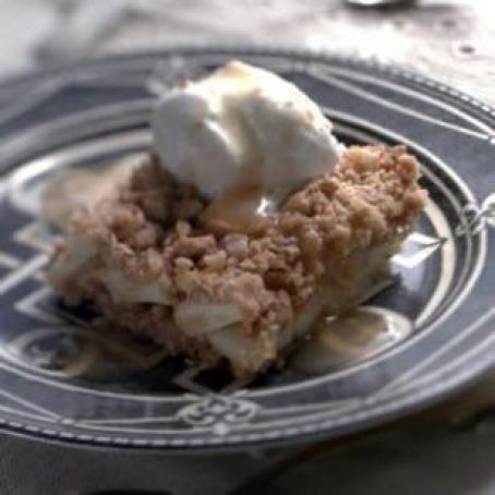 Apple Crumb Squares with Apple Cider Sauce