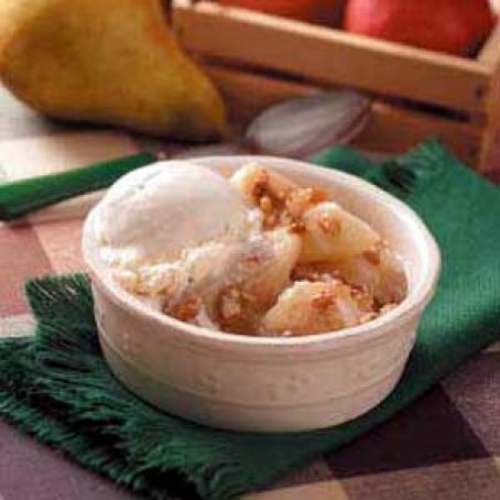 Roasted Pears in Pecan Sauce Recipe