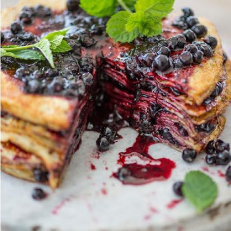 BLUEBERRY THOUSAND LAYER CAKE
