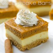 Pumpkin Cheesecake Bars