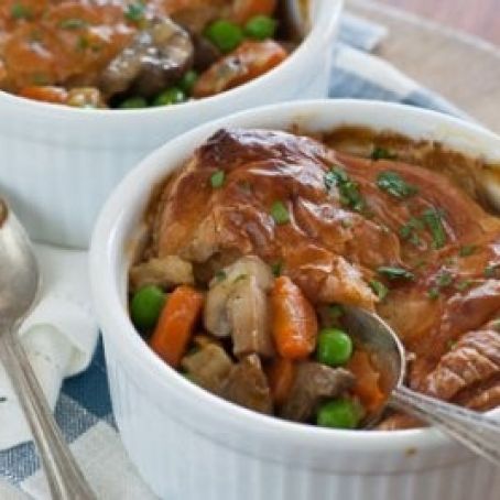 Mushroom and Leek Pot Pies