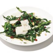 Kale Salad with Pinenuts, Currants and Parmesan