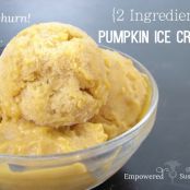 Pumpkin Ice Cream, Two Ingredient, Dairy Free