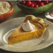 Classic Karo Pumpkin Pie with Cinnamon & Spice Whipped Cream