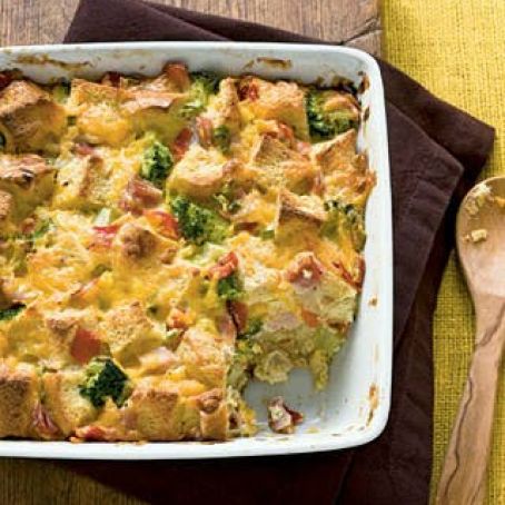 Ham and Cheese Strata