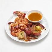 Grilled Beer and Butter Shrimp With Potatoes