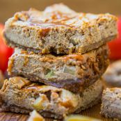 Salted Caramel Apple Cheesecake Bars