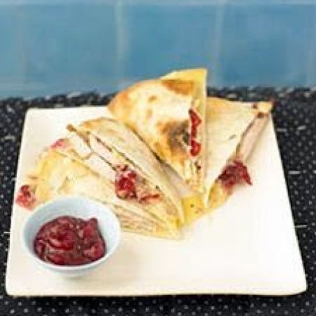 Quesadillas with Chutney and Brie