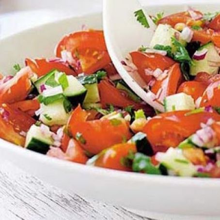 Cucumber, Tomato and Red Onion Salad