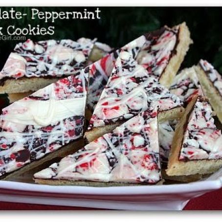 Chocolate Peppermint Bark Cookies