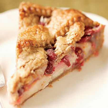 Pear Cranberry Linzer Torte