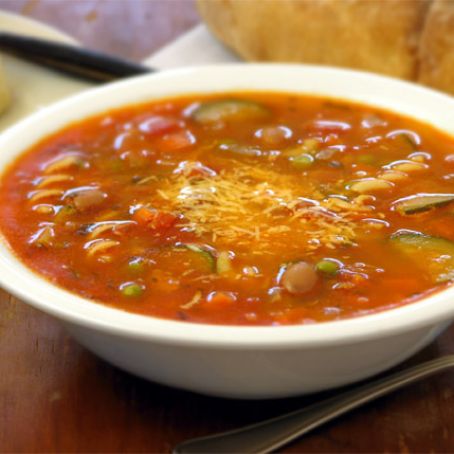 MINESTRONE WITH TURKEY SOUP