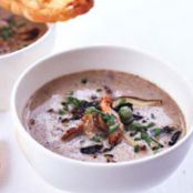 Wild Mushroom Soup with Parmesan Toasts