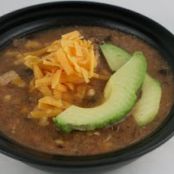 CB: Salsa Chicken & black bean soup