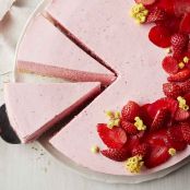 Strawberry Cream on Shortbread