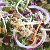 Trader Joe’s Kale and Broccoli Slaw Salad with Chicken Copycat