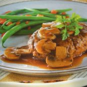 Salisbury Steak w/ Mushroom Wine Sauce