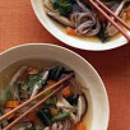 Lemongrass Chicken Soba Noodle Soup