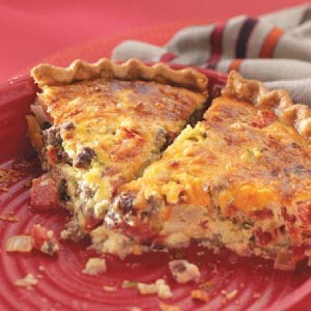 Roadside Diner Cheeseburger Quiche Recipe