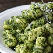 Homemade Gnocchi with Kale Pesto