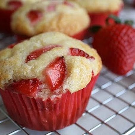 Strawberries and Cream Muffins