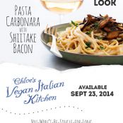 Pasta Carbonara with Shitake Bacon