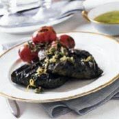 RED SNAPPER IN GRAPE LEAVES w/CAPER BUTTER