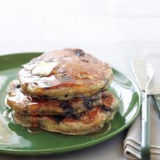 Blueberry Flax Buttermilk Pancakes