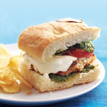 Pesto Chicken Burgers