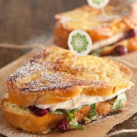 Turkey Cranberry Monte Cristo Sandwiches