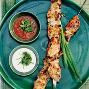 Tomato-and-Cilantro-Marinated Chicken Shashlik