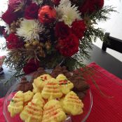 Chocolate Spritz cookies AKA chocolate dogs