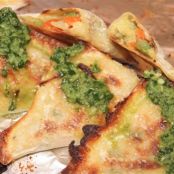 Skinny Samosas with Mint Cilantro Sauce