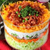 Make-Ahead Layered Salad {For a Crowd}