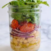 Marinated White Bean Salad Jars