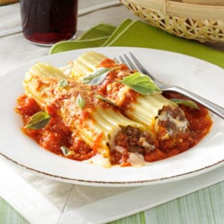 Meaty Manicotti Recipe
