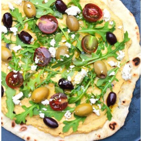 Grilled Greek Pizza