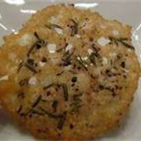 Parmesan Herbed Crisps with Walnut Pepper