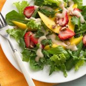 Spring Salad with Ginger Peach Tea Dressing
