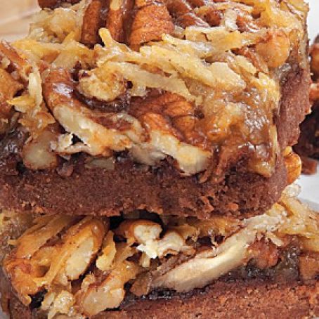 German Chocolate Pecan Pie Bars