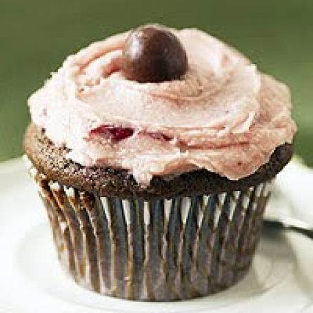 Double-Chocolate Malt-Shop Cupcakes
