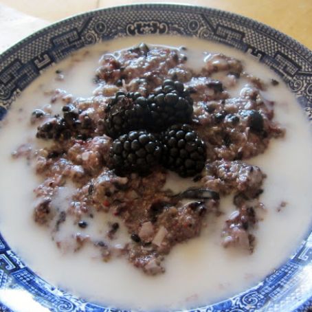 THM High Protein Berry Oatmeal {Egg Free, Grain Free}