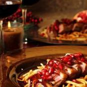 Ente mit Honig-Pomeranzen Glasur