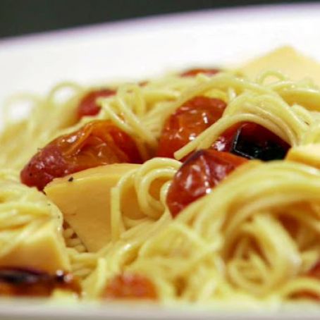 ROASTED GRAPE TOMATOES TANGLED IN ANGEL HAIR