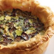 Bok Choy and Shiitake Quiche